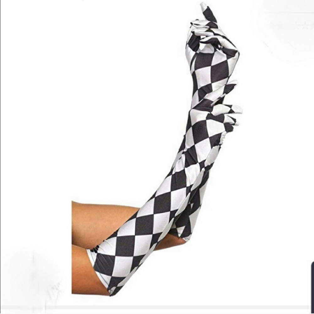 Harlequin Costume Gloves